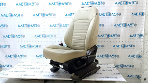 Водительское сиденье Ford Edge 15-24 без airbag, ткань бежевая, механическое, под химчистку