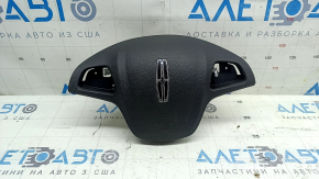 Подушка безопасности airbag в руль водительская Lincoln MKC 15-19 черная, виден контур аирбега