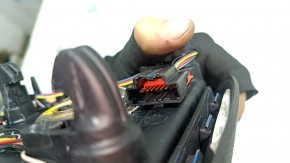Подушка безопасности airbag в руль водительская Lincoln MKC 15-19 черная, виден контур аирбега