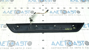 Ornamente prag exterior față dreapta pentru BMW Seria 5 G30 17-20 Sport Line, cu iluminare din spate, coroziune, ornament decojit, zgârieturi