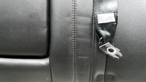 Spătar banchetă stânga spate, rândul 2, Lincoln MKC 15-19, piele neagră, cu centură și cotieră, șifonat, necesită curățare, zgârieturi pe plastic