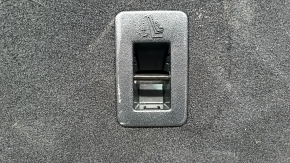 Spătar banchetă stânga spate, rândul 2, Lincoln MKC 15-19, piele neagră, cu centură și cotieră, șifonat, necesită curățare, zgârieturi pe plastic