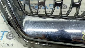 Решетка радиатора grill Lincoln MKC 19-19 хром, с эмблемой, тычки на хроме