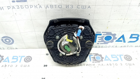 Подушка безопасности airbag в руль водительская BMW 5 G30 17-23 черная, кожа, коррозия на эмблеме, царапины