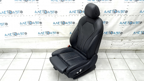 Scaun șofer BMW 5 G30 17-20 cu airbag, electric, încălzit, piele Dakota, negru, sport, cu tetieră, uzat, necesită curățare