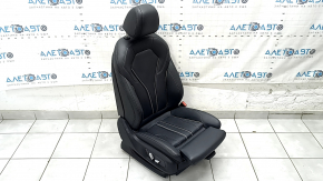 Пассажирское сидение BMW 5 G30 17-20 с airbag, электрическое, подогрев, кожа Dakota, черная, Sport, с подголовником, царапина, под чистку
