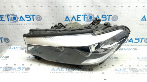 Фара передняя левая в сборе BMW 5 G30 17-20 LED Corona Rings S524A с креплением, под полировку