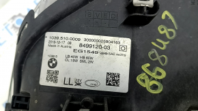 Фара передняя правая в сборе BMW 5 G30 17-20 LED Corona Rings S524A с креплением, под полировку