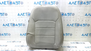 Tapițerie spătar scaun pasager VW Passat b8 16-19 SUA, piele gri, perforată, încălzită, încrețită