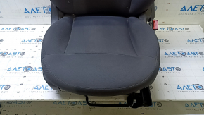 Пассажирское сиденье Fiat 500 12-13 без airbag, механическое, кожа-ткань черно-серое