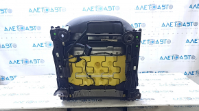 Пассажирское сиденье Fiat 500 12-13 без airbag, механическое, кожа-ткань черно-серое