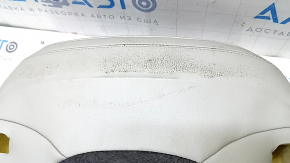 Обшивка спинки пассажирского сиденья Toyota Avalon 13-18 кожа, серая, подогрев, замята, под чистку