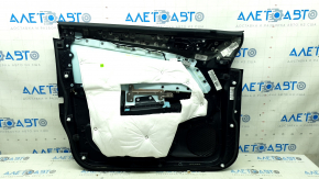 Panou ornamental ușă față stânga Lincoln MKC 15-19 piele neagră, cotiera piele, cute, lovituri, zgârieturi, elemente de fixare rupte