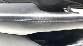 Ornamente ușă față stânga Lincoln MKC 17-19 piele neagră cu inserție gri, presată deasupra