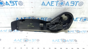 Накладка управления пассажирским сиденьем Ford Focus mk3 15-18 черная, потерта, царапины