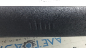 Ornamente ușă față stânga Lincoln MKC 17-19 piele neagră cu inserție gri, presată deasupra