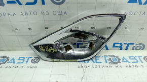 Решетка бампера левая Toyota Avalon 13-15 хром, песок, без вставки