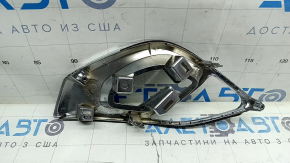 Решетка бампера левая Toyota Avalon 13-15 хром, песок, без вставки