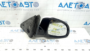 Ansamblu oglindă retrovizoare dreapta pentru BMW X5 G05 19-23, 5 pini, semnalizare, încălzire, memorie, BSM, alb