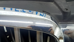 Решетка радиатора grill в сборе BMW X5 G05 19-23 с жалюзи дефлектором радиатора 3.0T с моторчиком, X-LINE, под камеру 360, хром, царапины