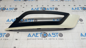 Grilă bară față dreapta Ford Fusion mk5 17-18 sub proiectoare ceață halogen mat, cu ornament cromat