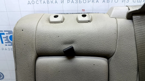 Спинка заднего ряда сидений 2 ряд левая Ford Escape MK3 13-18 кожа серая, с ремнем, примята, под химчистку