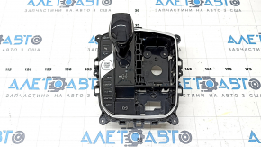 Шифтер КПП с ручкой BMW X5 G05 19-22 под парктроники и stop-go, воздух под стеклом, полез хром, царапины, выгорела ручка