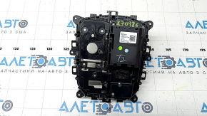 Шифтер КПП с ручкой BMW X5 G05 19-22 под парктроники и stop-go, воздух под стеклом, полез хром, царапины, выгорела ручка