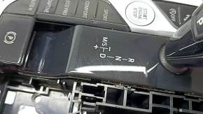 Шифтер КПП с ручкой BMW X5 G05 19-22 под парктроники и stop-go, воздух под стеклом, полез хром, царапины, выгорела ручка