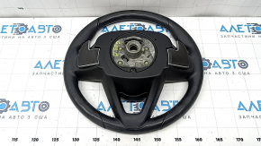 Руль в сборе BMW X5 G05 19-26 кожа черная с подогревом, с лепестками, кнопками, накладкой, блоком управления и вибромотором, , Sport, царапины, под чистку