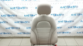 Пассажирское сидение Mercedes GLC 16-22 с airbag, электрическое, подогрев, под память, кожа бежевая, с коленной подпоркой