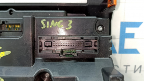 Comandă multimedia cu climatizare pentru Ford F150 15-20, neagră, cu butoane pentru dezactivarea controlului de stabilitate și a luminilor de urgență cu oprire automată, mâner lipsă, zgârieturi, neces