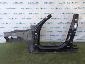 Четверть передняя левая BMW X3 G01 18-24 отпилена, с центральной стойкой черная