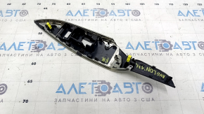 Ornament pentru controlul ridicării geamului dreapta față pentru Toyota Avalon 13-18, negru cu crom, fără iluminare din spate