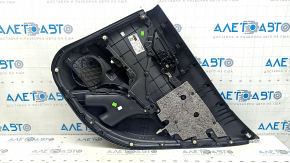 Panou decorativ ușă spate stânga Toyota Camry v70 18-23 negru cu inserție din plastic negru, cotiera din cauciuc, cu mâner, zgârieturi