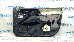 Panou ușă stânga față pentru Toyota Camry v70 18-23, negru cu inserție din plastic negru, cotieră din cauciuc, cu mâner, crestături pe mulaj, zgârieturi