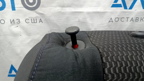 Спинка заднего ряда сидений правая Nissan Leaf 13-17 ткань черная, вмята часть, царапины