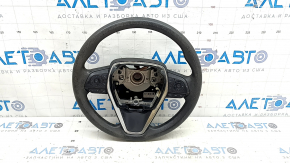 Руль голый Toyota Camry v70 18-24 резина черная, с кнопками и накладкой, под чистку, коррозия