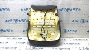 Обшивка подушки пассажирского сидения Chevrolet Volt 11-15 кожа+ткань серая, под подогрев, под химчистку