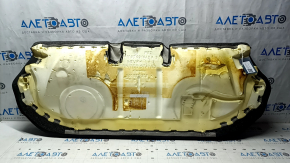 Подушка заднего ряда сидений VW Passat b7 12-15 USA ткань черная, под химчистку, надрывы, пропалена кожа