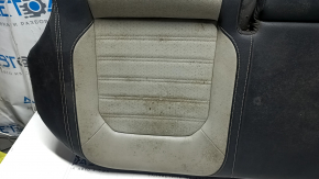 Подушка заднего ряда сидений VW Passat b7 12-15 USA кожа черная с серой вставкой, под химчистку