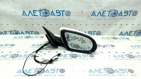 Ansamblu oglindă retrovizoare dreapta pentru Mercedes GLC 16-22 8+8+2, semnalizare, încălzită, iluminare spate, BSM, alb, uzat