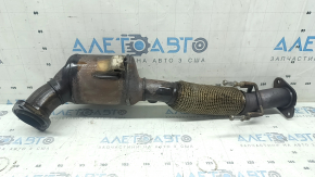 Приемная труба с катализатором Lincoln MKC 17-19 2.0T порвана сетка, ржавый