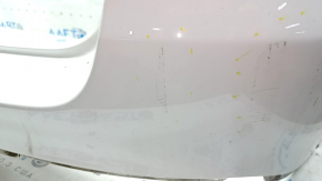 Бампер задний голый Mercedes GLC 300 19-22 без парктроников, белый, царапины, потерт