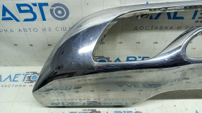 Накладка губы переднего бампера Mercedes GLC 300 20-22 хром, царапины, песок