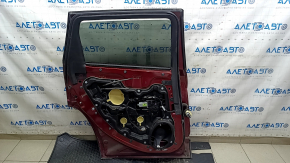 Дверь в сборе задняя левая Jeep Cherokee KL 14-23 красный PRV, царапины