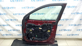 Дверь в сборе передняя правая Jeep Cherokee KL 14-23 keyless, красный PRV, накладка структура