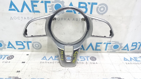 Накладка руля Mercedes GLC 20-22 серая с хром, тычки