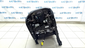 Пассажирское сидение Jeep Cherokee KL 19-23 с AIRBAG, кожа черная с перфорацией, электро, примято, потерто, под чистку, царапины