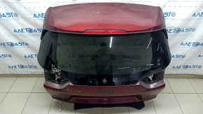 Дверь багажника голая со стеклом Jeep Cherokee KL 19-23 красный PRV, с спойлером и стоп сигналом